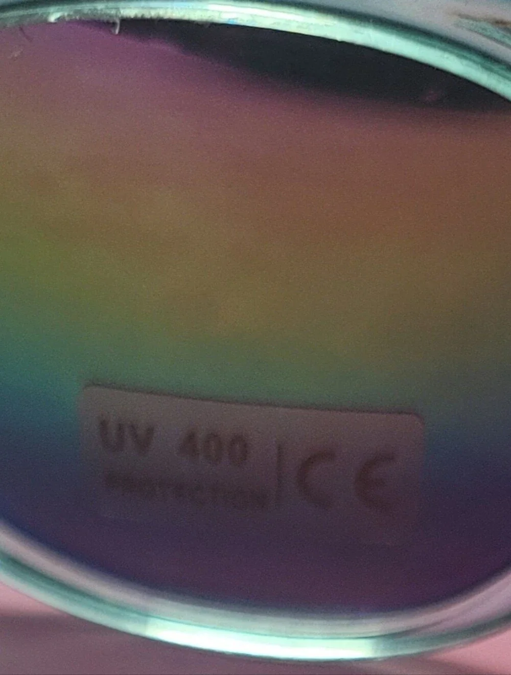 Mint Green Translucent Frame Sunglasses with Iridescent Lenses For Kids